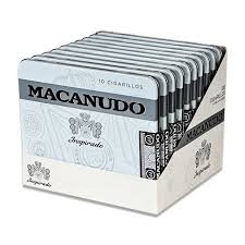 MACANUDO INSPIRADO WHITE RILLOS 43/16X32 TINS (100)