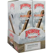 [INTREF001489] BACKWOODS CIGAR SINGLE 24PK RUSSIAN CREAM 