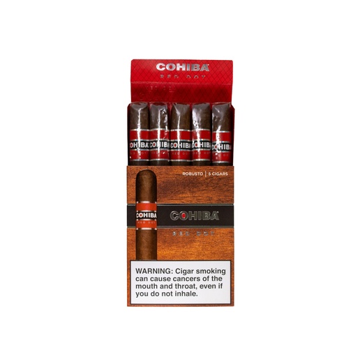 [INTREF002660] COHIBA RED DOT ROBUSTO 5-PACK 5 X 495 PACKS OF 5(25)