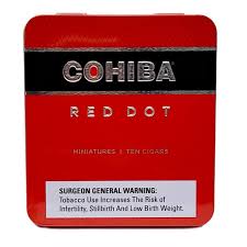 [INTREF002646] COHIBA RED DOT MINIATURE 3 7/8 X 24 10/10 TINS (100)