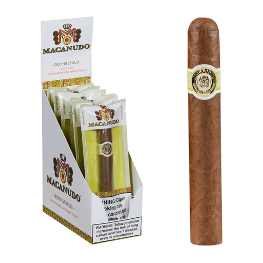 [INTREF006099] MACANUDO CAFE ROTHSCHILD 51/2X50 SINGLEPACKS (6)