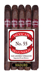 [INTREF006378] MEXICAN SEGUNDOS #55 MADURO 20(53/8X37) BUNDLE